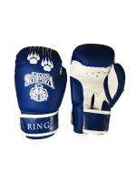 Перчатки боксерские VagroSport RING RS812, 12 унций, синий